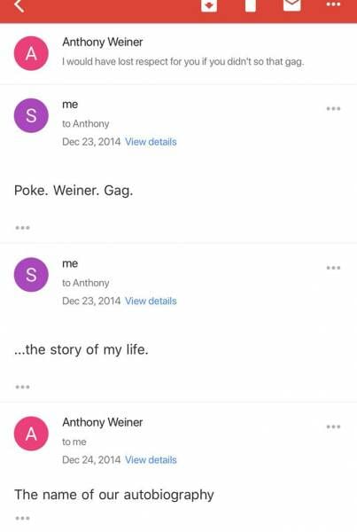 Private Messages Detail Nearly Two-Year Relationship Between Disgraced Democrat Anthony Weiner and Sex Worker