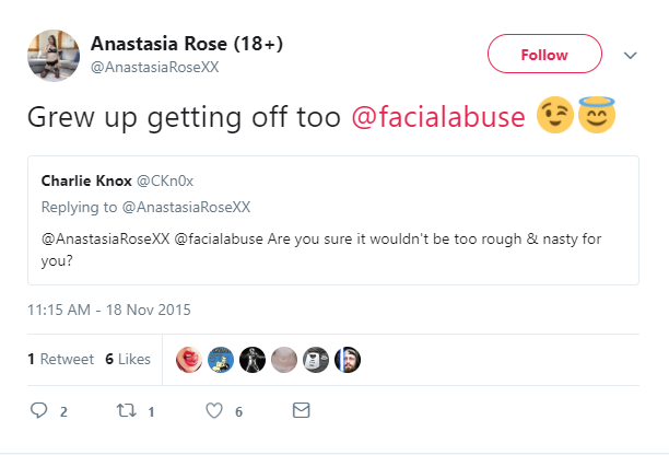 Anastasia rose facial abuse