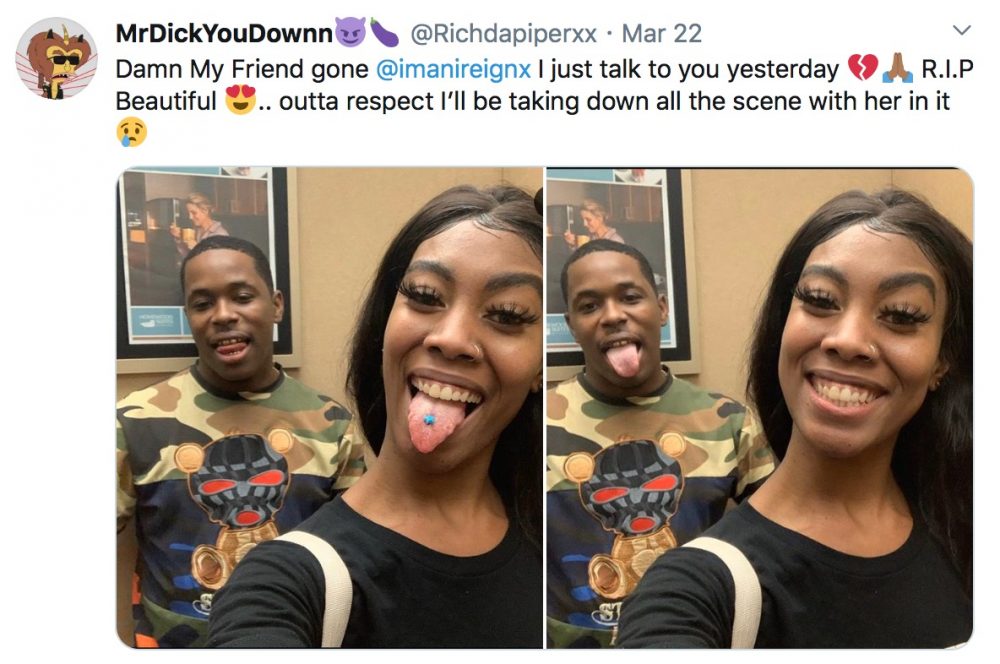 Amateur performer Imani Reignx Killed in Motorcycle Collision in